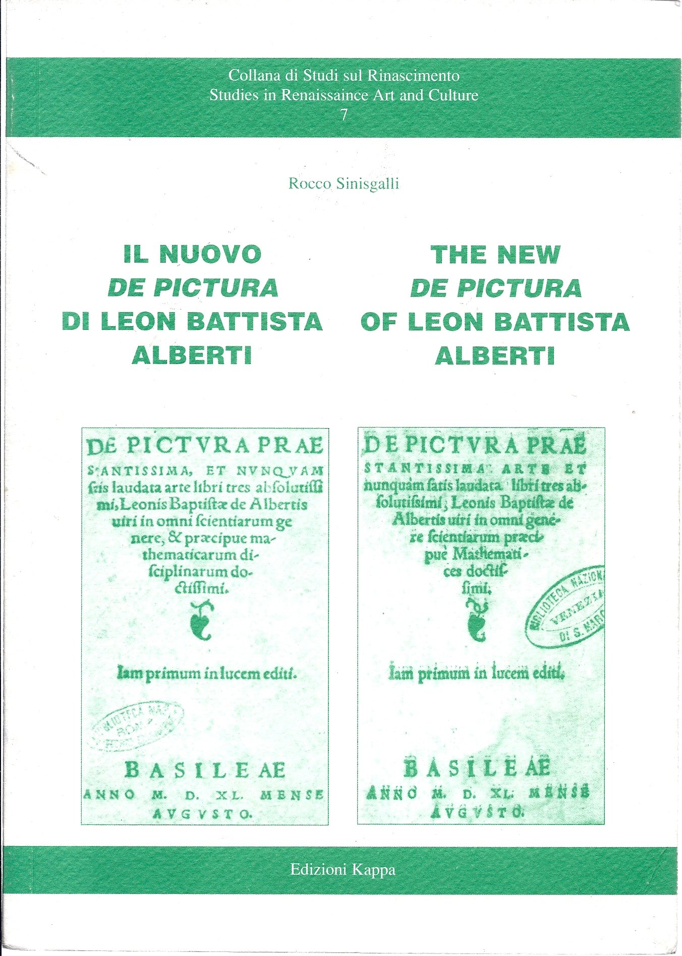 Il nuovo De pictura di Leon Battista Alberti